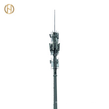 High Quality Galvanized Self Supporting Gsm Telecommunication Pole Tower